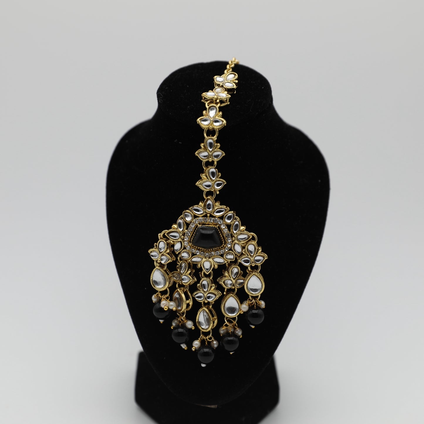 π Kundan Set β White, Baby Blue, Multi & Black β¨π