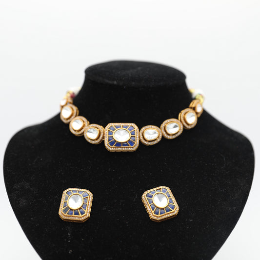 Moissanite Set – Blue & Mintish Green 💎✨