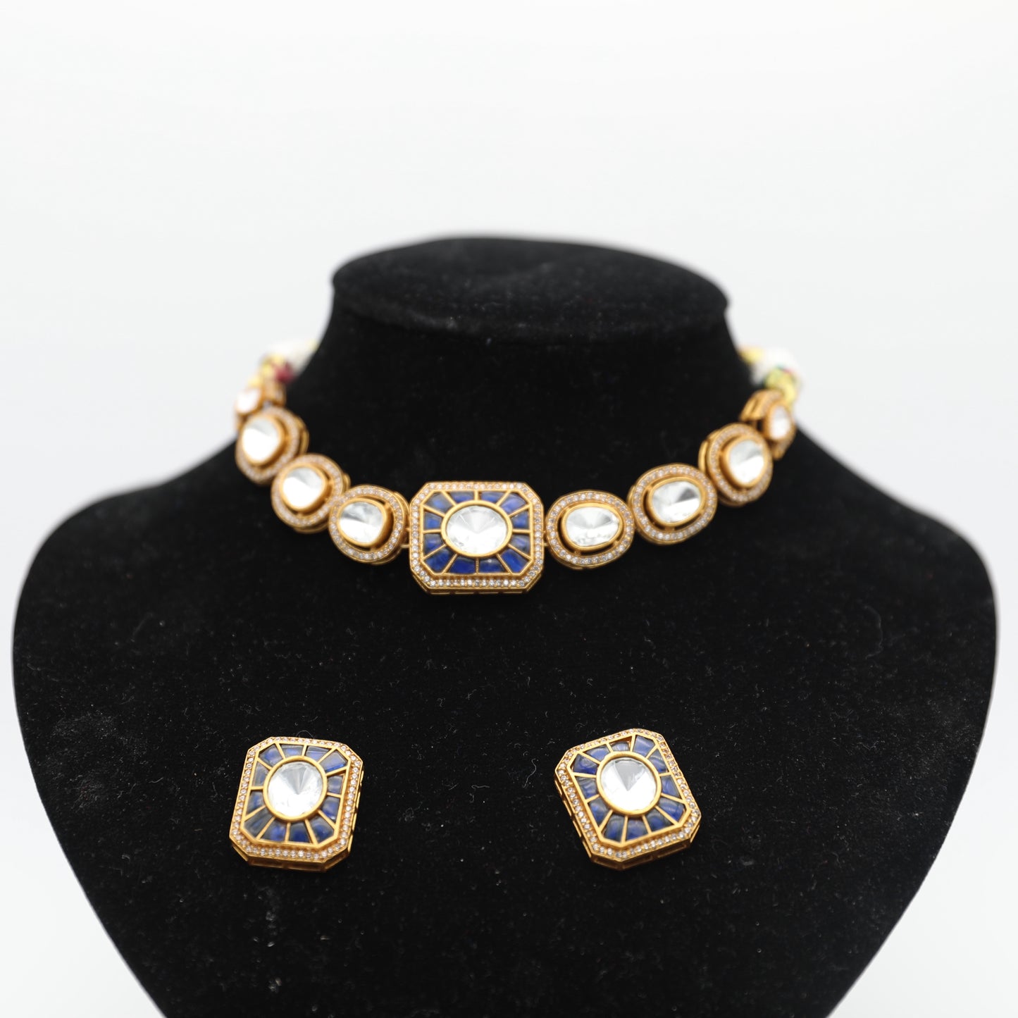 Moissanite Set – Blue & Mintish Green 💎✨