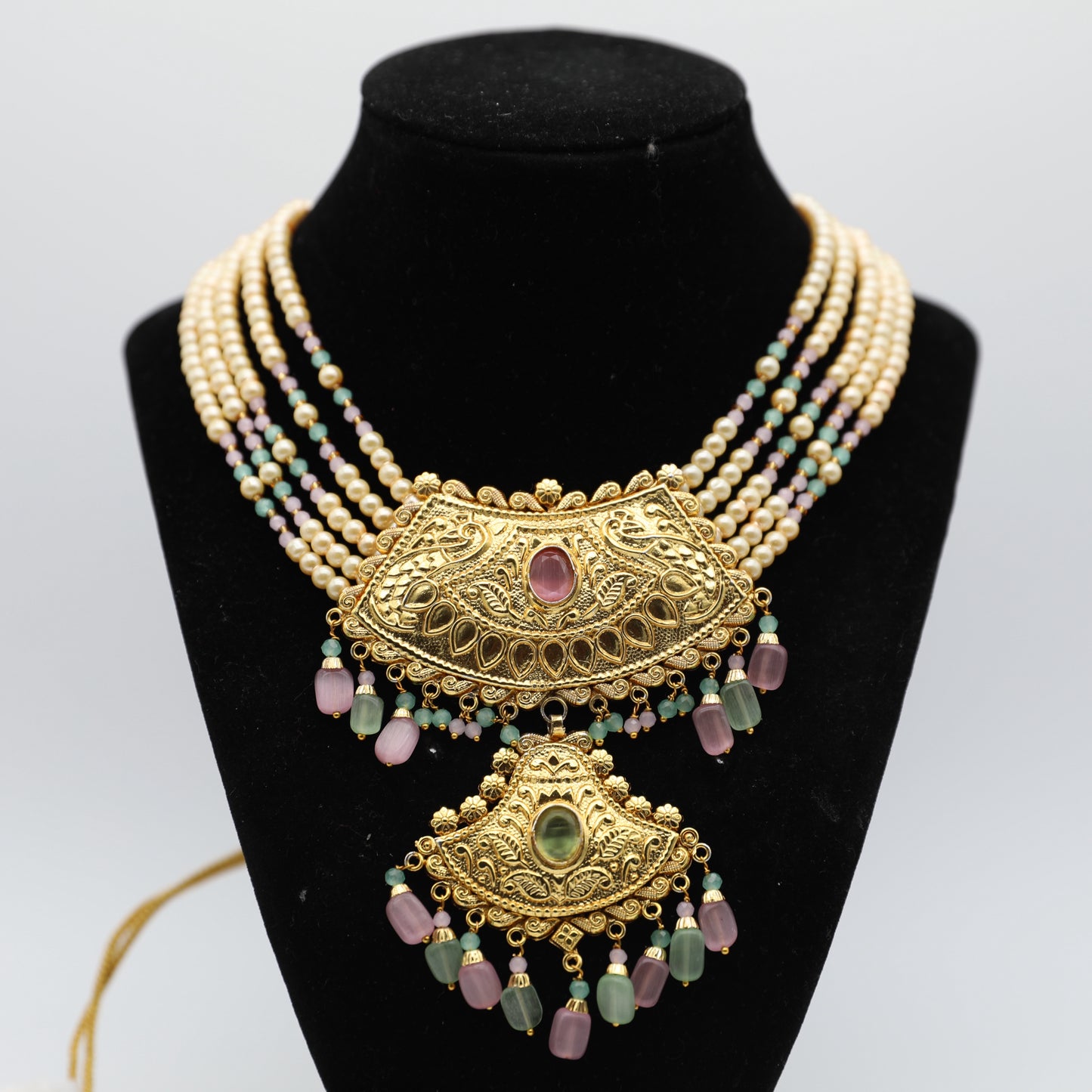 Gold-Plated Premium Set – Mint-Pink, Mint, Pink & Ruby 👑✨