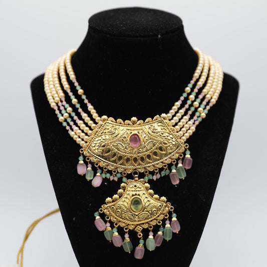 Gold-Plated Premium Set – Mint-Pink, Mint, Pink & Ruby 👑✨