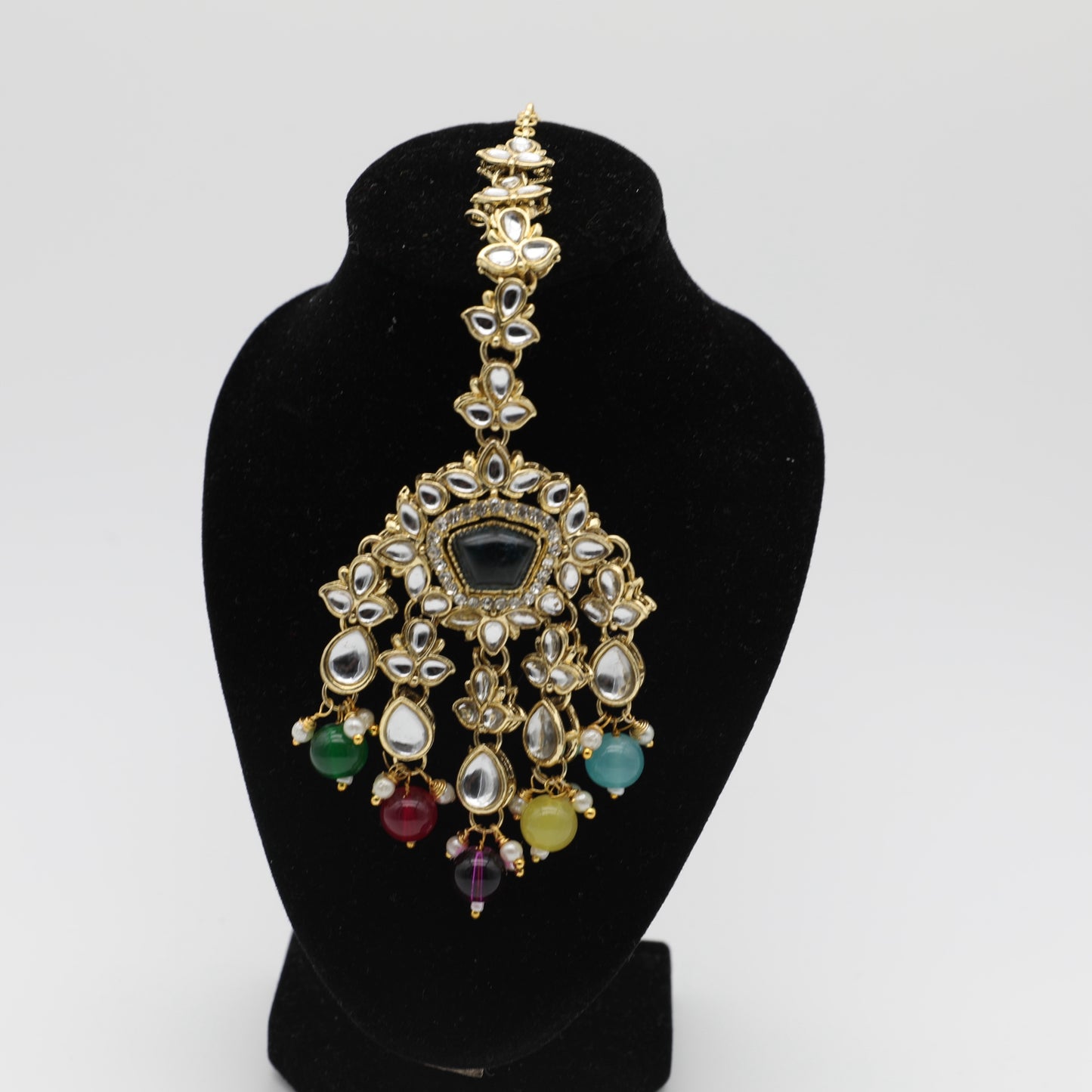 👑 Kundan Set – White, Baby Blue, Multi & Black ✨💎