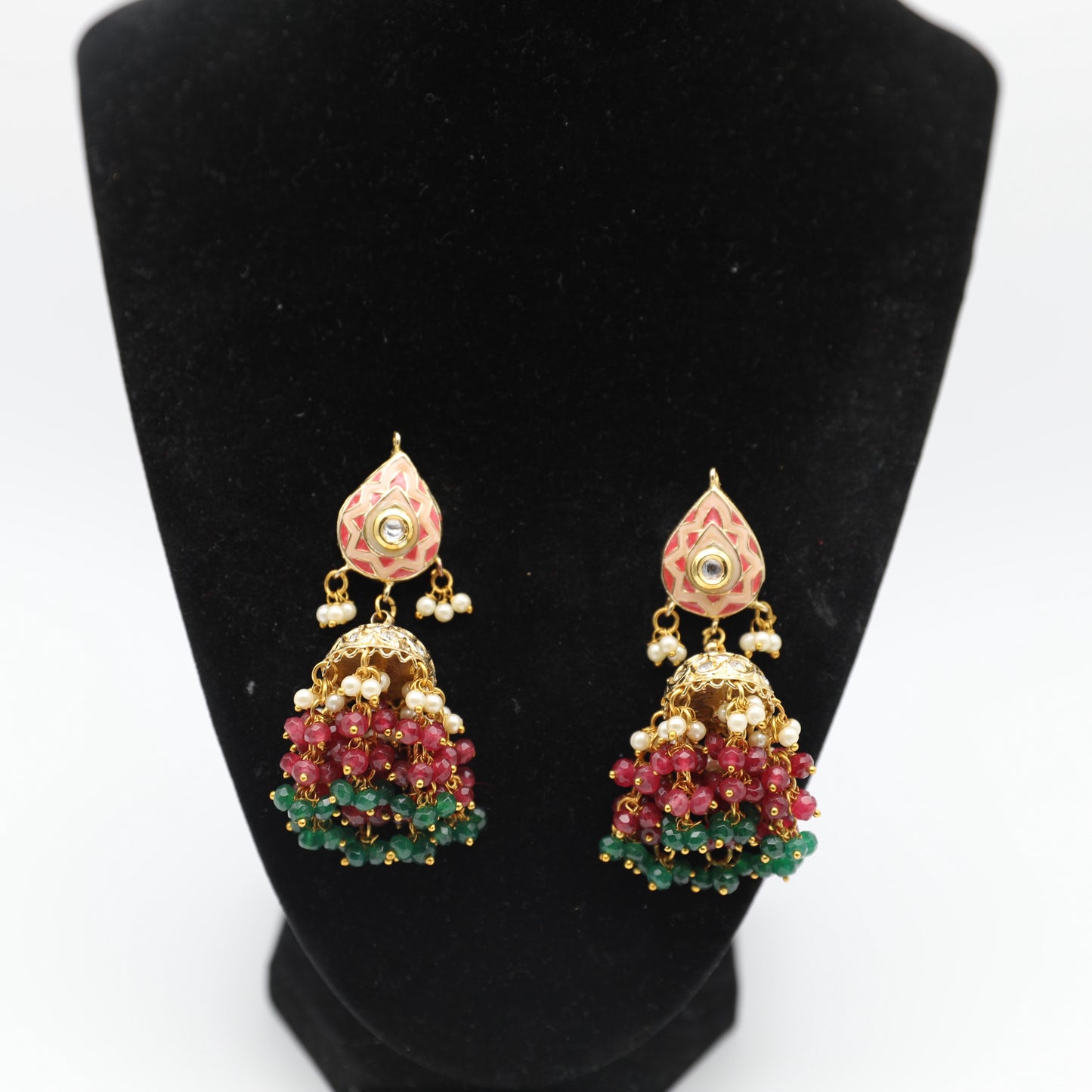 Kundan Set – Blue, Pink & Purple ✨ (No Tikka)