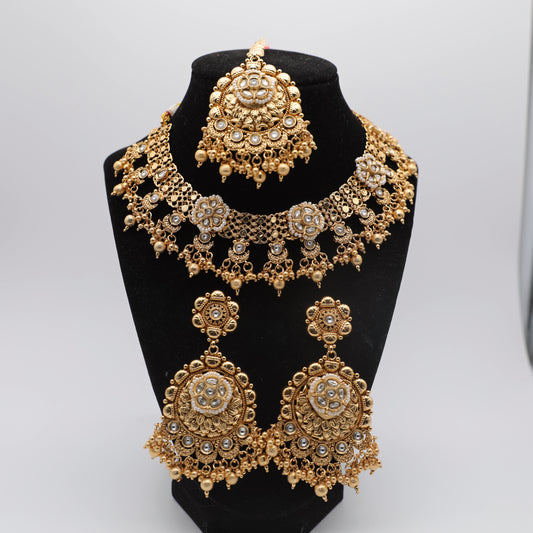 Gold Plated Set with Tikka – Premium Quality ✨👑
